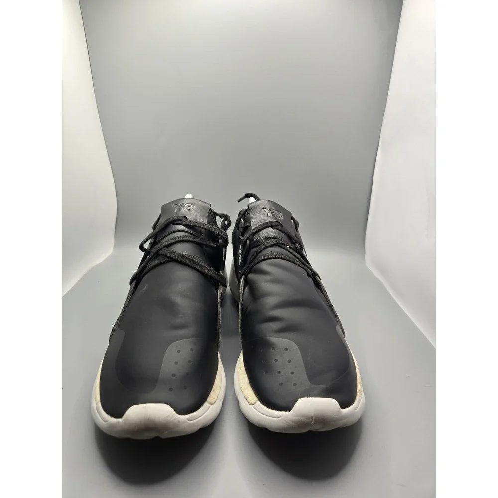 Adidas Y-3 QR Run Black White Sneakers Men's Size‎ 8 Yohji Yamamoto